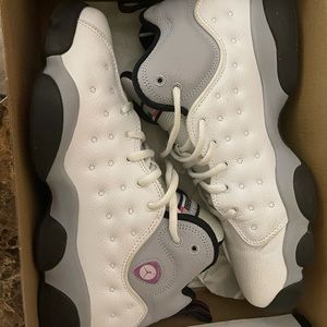 Jumpman Jordans. Pink white and gray. Size 9
